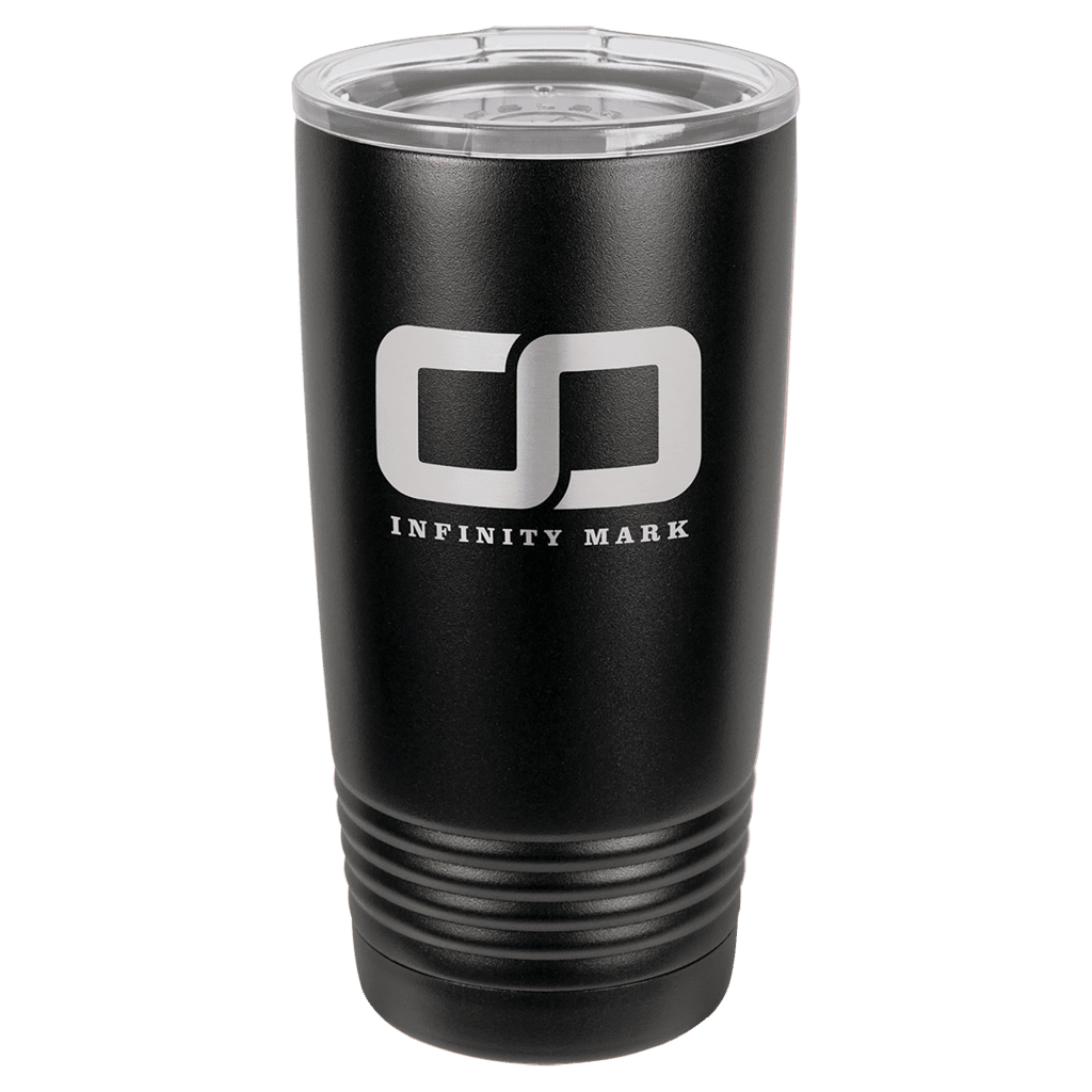 Polar Camel 20 oz Black Tumbler | Impressions Rubber Stamp | Rapid City, SD